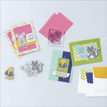 The Best Remedy Kit is very cute and is an all inclusive card kit by Stampin' Up!  You create 3 each of 3 designs.